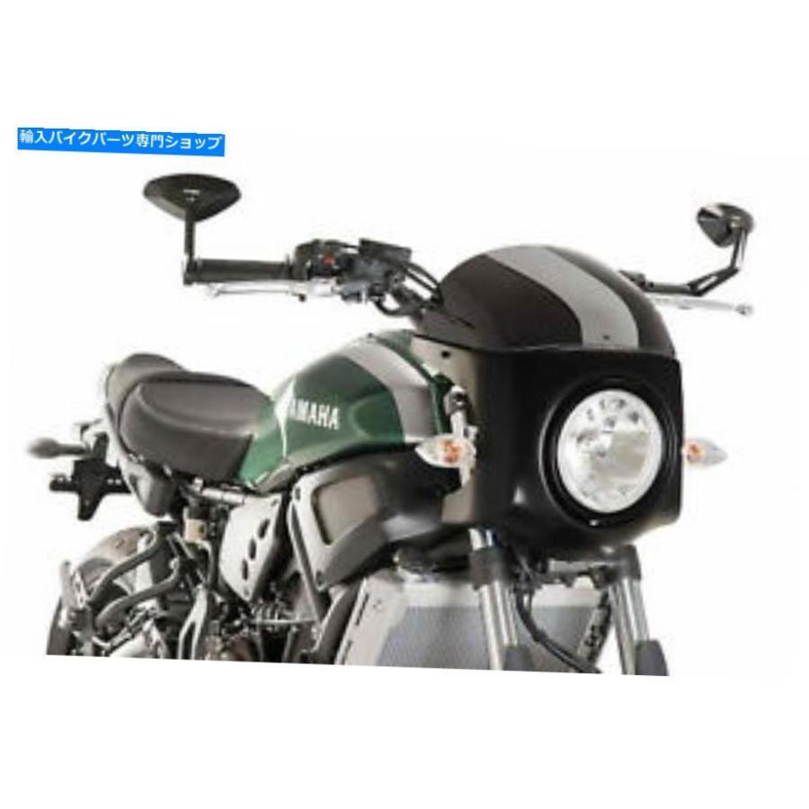 カーボン ヤマハXSR 700 2020ブラック/カーボンに対応したPUIGの半平リングスクリーン PUIG SEMIFAIRING SCREEN COMPATIBLE FOR YAMAHA XSR 700 2020
