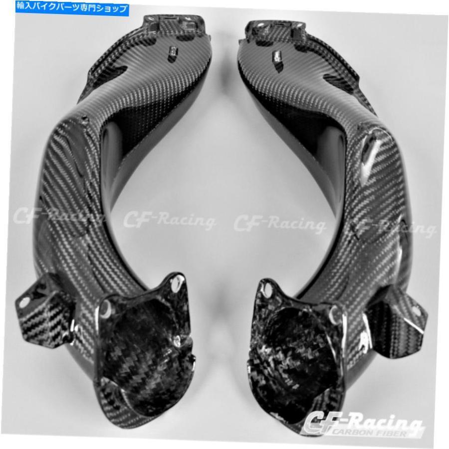 カーボン 2009-2019 Aprilia RSV4 RR / RF空気吸気チューブ - 100％炭素繊維 2009-2019 Aprilia RSV4 RR/RF Air Intake Tubes - 100% Carbon Fiber