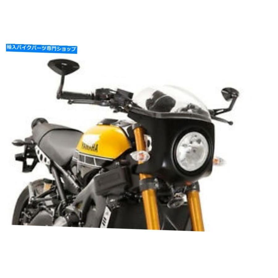 カーボン ヤマハXSR 900 2020透明/カーボンに対応したPuigの半和画面 PUIG SEMIFAIRING SCREEN COMPATIBLE FOR YAMAHA XSR 900 2020 TRANSPARENT / CA