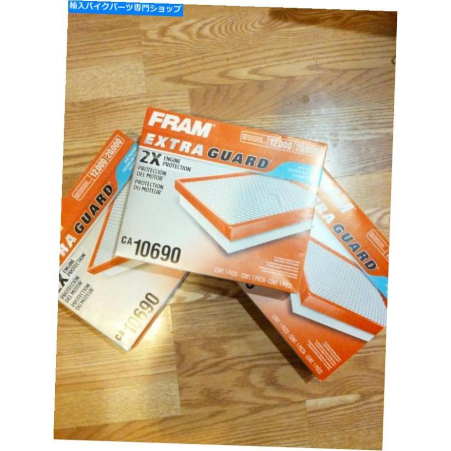 エアフィルター 3倍の新しいFram Extended Guard CA 10690 2Xエンジンの保護12000マイルのエアフィルター 3x NEW FRAM EXTENDED GUARD CA 10690 2X EN