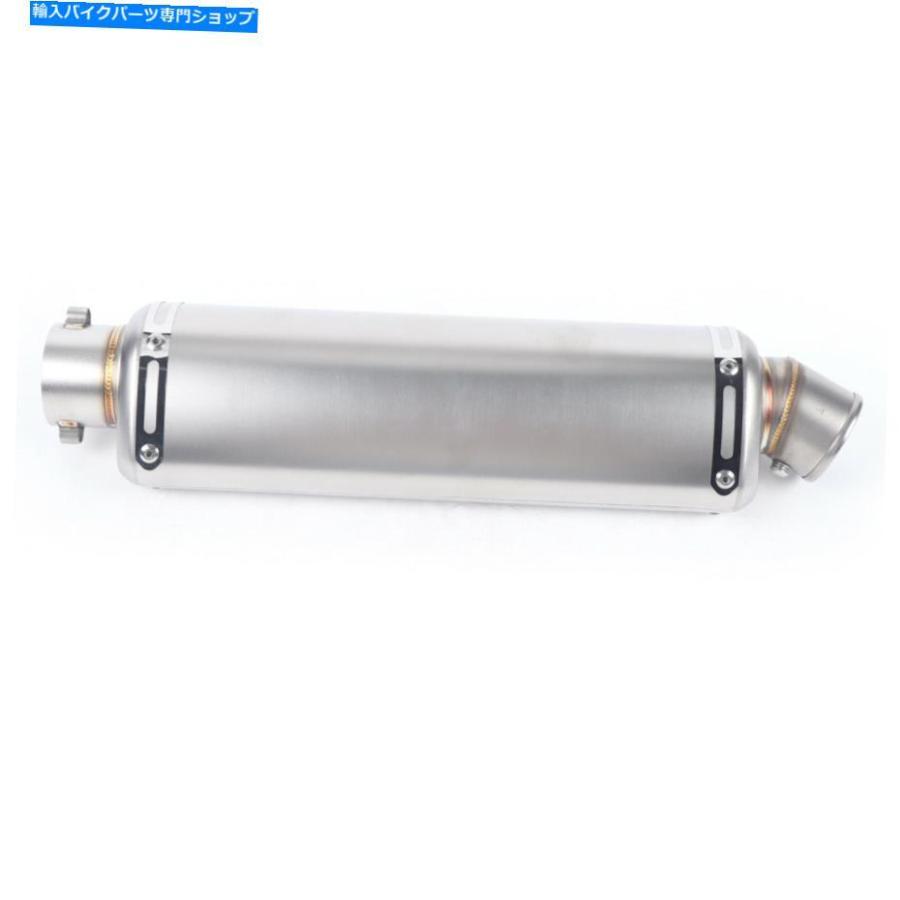 サイレンサー 38-51mmユニバーサルオートバイの排気マフラーパイプステンレス右 38-51mm Universal Motorcycle Exhaust Muffler Pipe Stainless Right