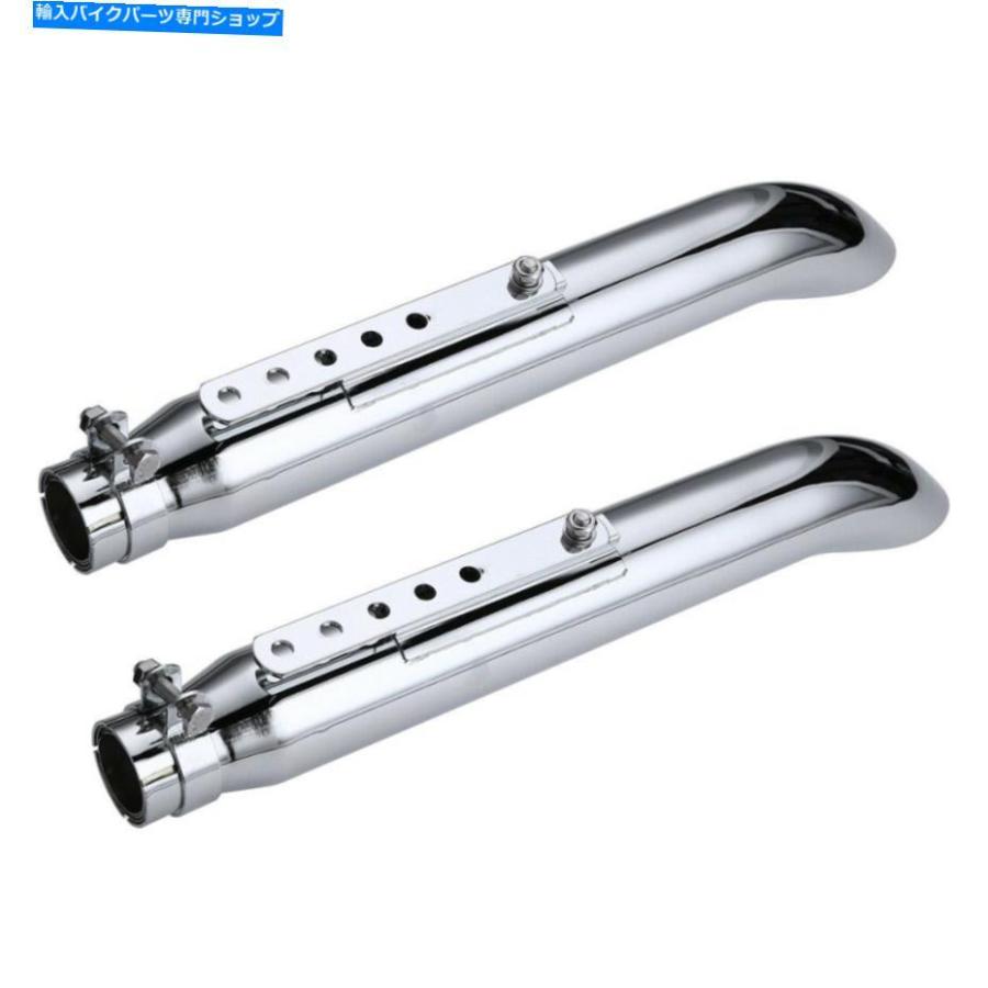 サイレンサー カフェレーサーアメリカのためのオートバイの排気マフラーパイプサイレンサー 2PCS Universal 20\" Motorcycle Exhaust Muffler Pipe Sil"