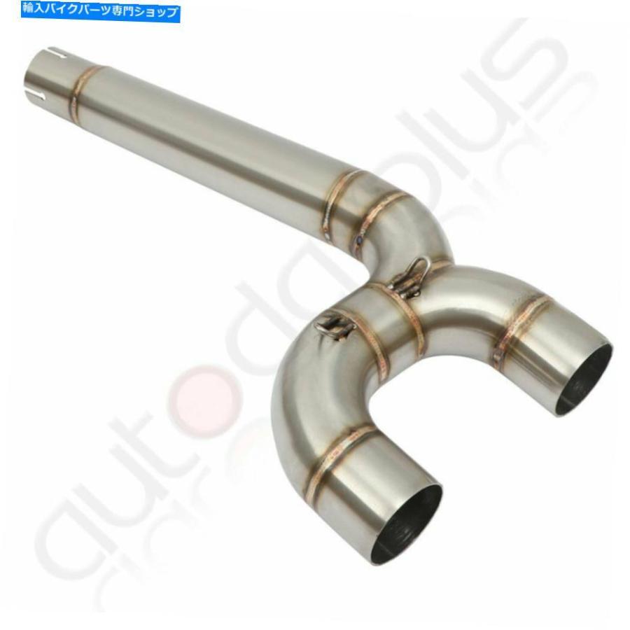 サイレンサー ヤマハFZ6 FZ6N FZ6Sのステンレスのための排気マフラーパイプミッドコネクトリンクチューブ Exhaust Muffler Pipe Mid Connect Link Tubの画像