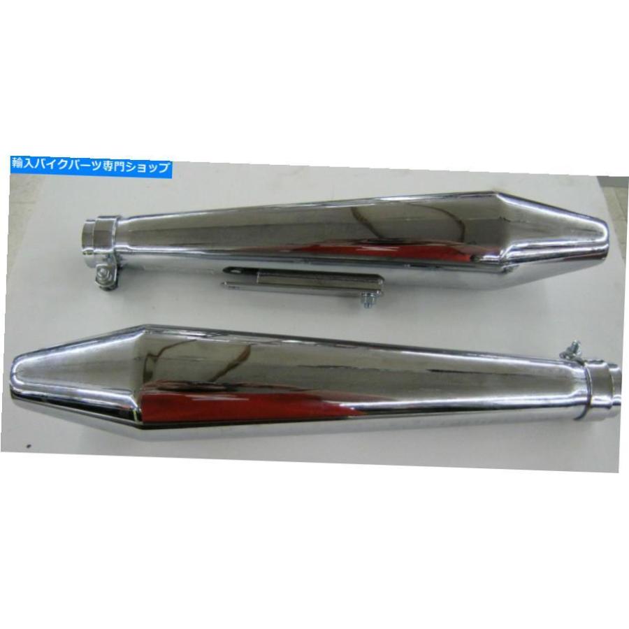 サイレンサー Triumph Cafe Racer Pea Shooterの排気パイプ - オリジナルのタイトルを表示 TRIUMPH CAFE RACER PEA SHOOTER EXHAUST PIPES マフラーの画像