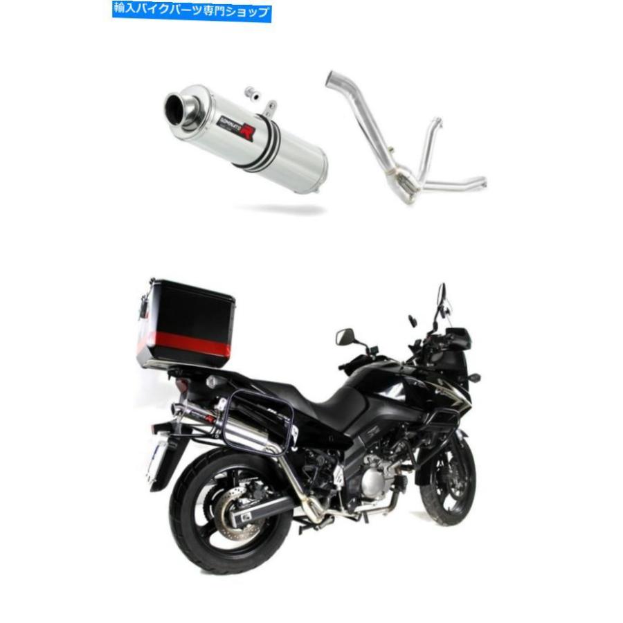 サイレンサー 排気サイレンサーマフラードミネーターラウンドスズキDL 650 V-STROM 07-14 + DBキラー Exhaust silencer muffler DOMINATOR ROUND SUZU