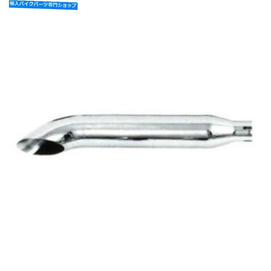 サイレンサー Paughco排気サイレンサーはスタイル17 \"を出す。 Paughco Exhaust Silencer Turn Out Style 17\""; End Chrome, for Harley-Davidson- sho"