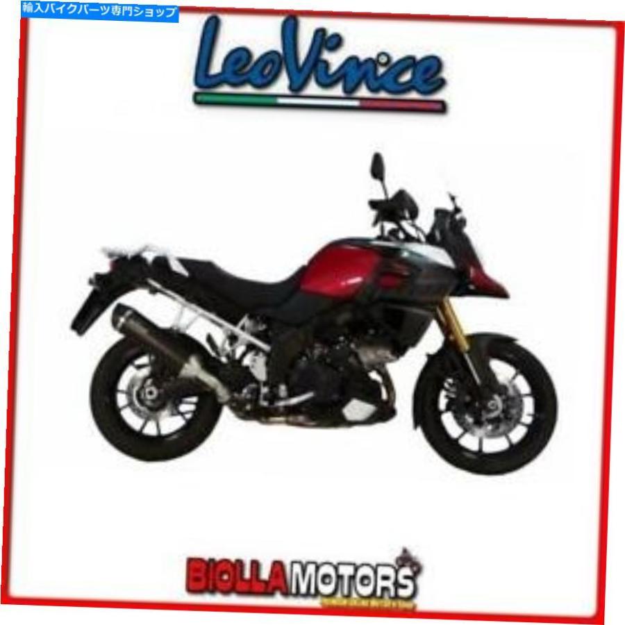 サイレンサー 14012サイレンサーレヴィンススズキV-STROM 1000 2015 - LV 1 EVOインオックスダーク/カーボン 14012 SILENCER LEOVINCE SUZUKI V-STROM