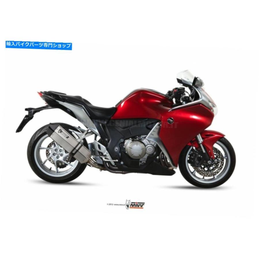 サイレンサー MIVVエキゾーストオーラースーパースポットスポンススールメンズVFR 1200 2010> 2016用タイトルを表示 Mivv Exhaust マフラー スピードの画像