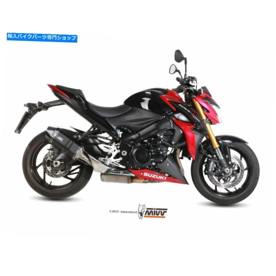 サイレンサー GSX-S 1000 2015-2020用サイレンサーMIVVスピードエッジスチールブラック SILENCER MIVV SPEED EDGE STEEL BLACK FOR GSX-S 1000 2015-2