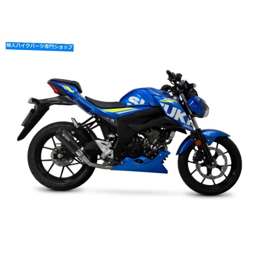サイレンサー 鈴木GSX-S 125 GSX-S 150 SCORPION排ガス赤パワーフルシステムブラックセラーム... Suzuki GSX-S 125 GSX-S 150 Scorpion Exhaust Red Pの画像