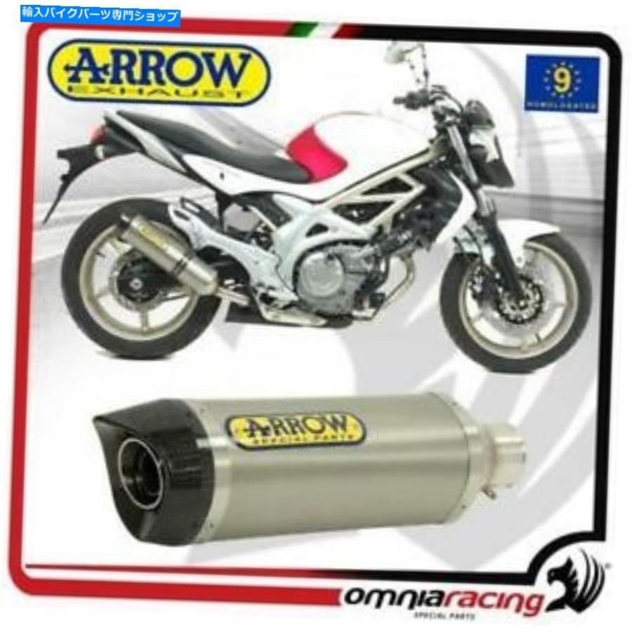 サイレンサー arrow排気ストリートサンダーチタニウム承認スーズSVF 650グラディウス2009/2015-オリジナルのタイトルを表示 Arrow Exhaust Street Thu