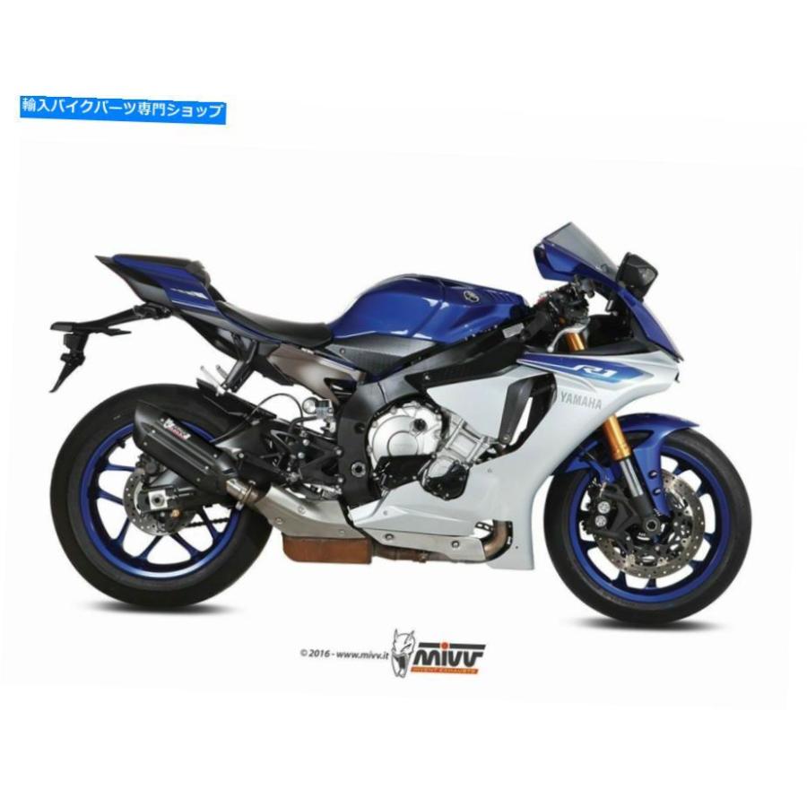 サイレンサー デイビングMIVVスースメルラックYZF 1000 R1 2015-2020用品 - オリジナルのタイトルを表示 サイレンサー MIVV スオノ スチールブラック