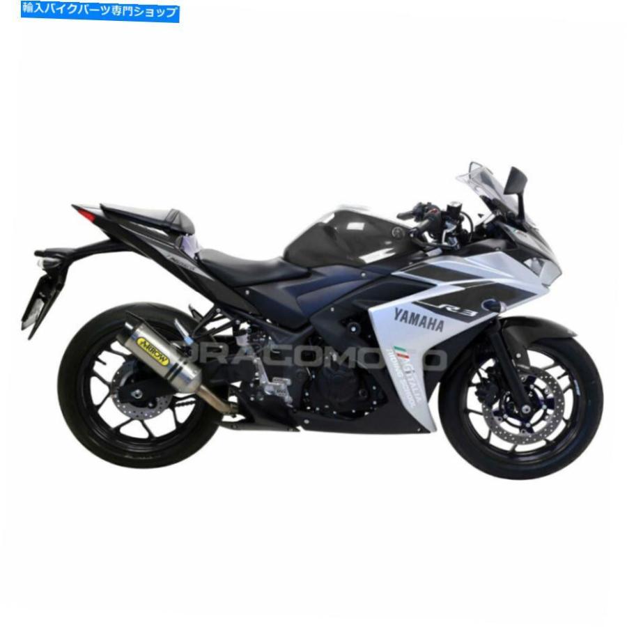サイレンサー ←YZF R3 2015 2016カラーアローポーンポタンCC-オリジナルタイトルを表示 ヤマハ YZF R3 2015 2016 マフラー アロー サンダー チタン Cの画像