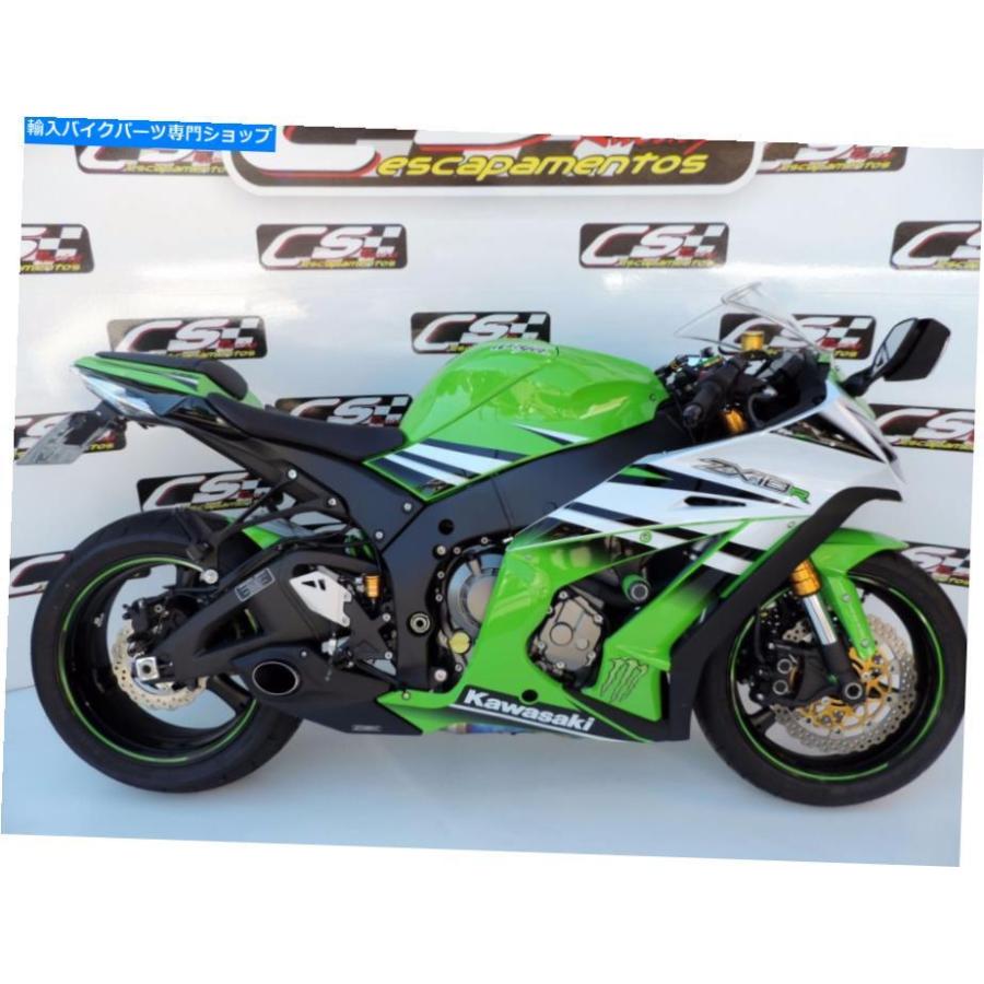 ARその他セット。 ZX-10R Ninja Racing Kawasaki | 2011-15 CS Slip-on Exhaust Carbon