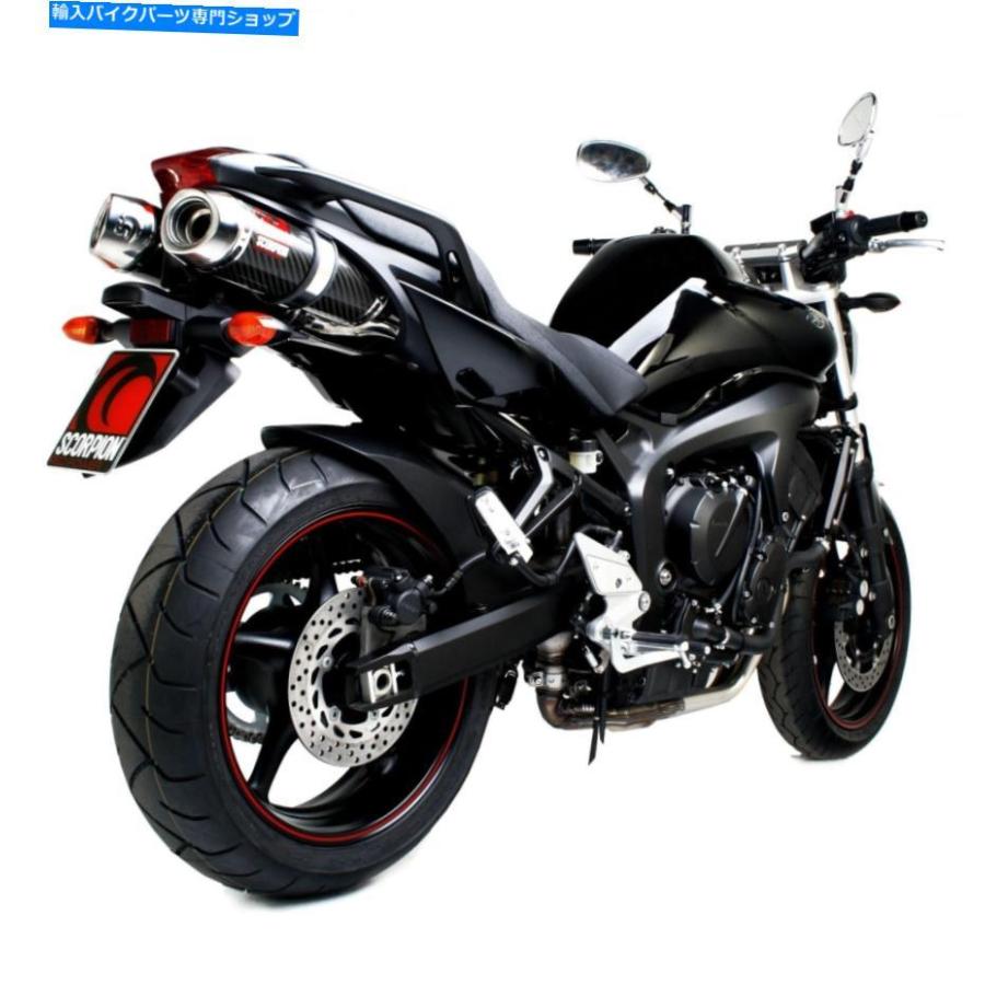 サイレンサー ヤマハFZ6 FZS600 FAZER SCORPION排気オーバル2カーボンファイバースリーブ Yamaha FZ6 FZS600 Fazer Scorpion Exhaust Oval 2 Carbon F