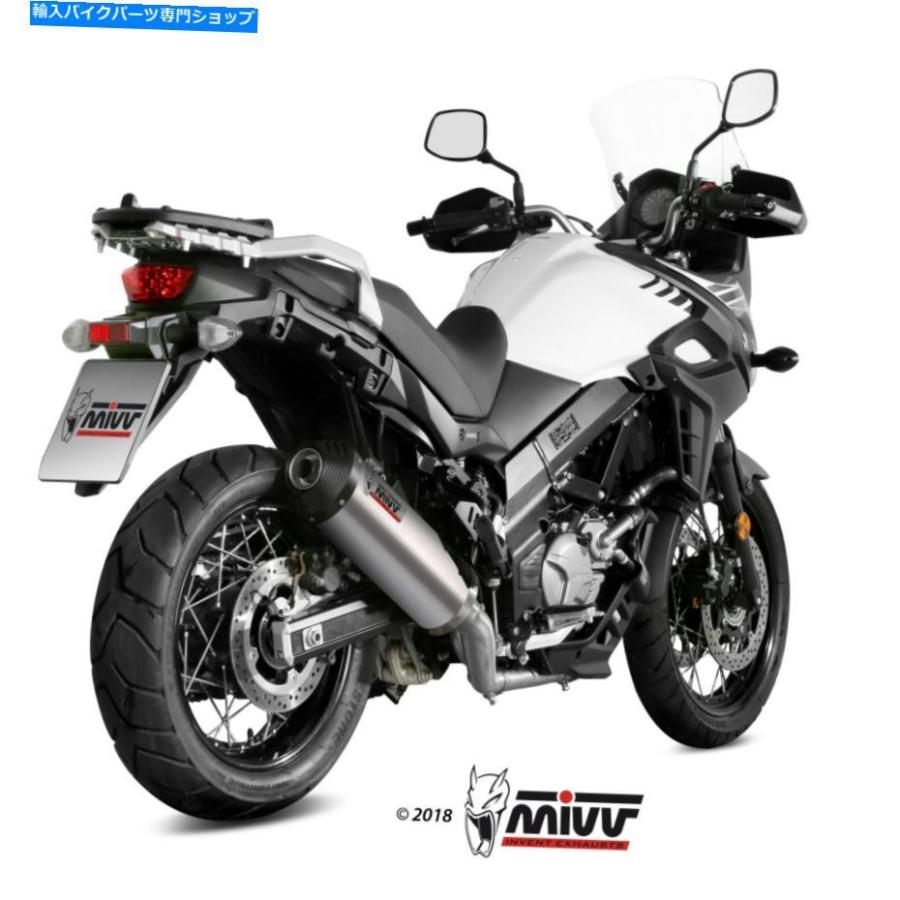 サイレンサー MIVVスコードDL V-STROM 650 / XT 2017排気パートサイエルボータンソープンポッツ - オリジナルのタイトルを表示する Mivv スズキ Dl V-_1