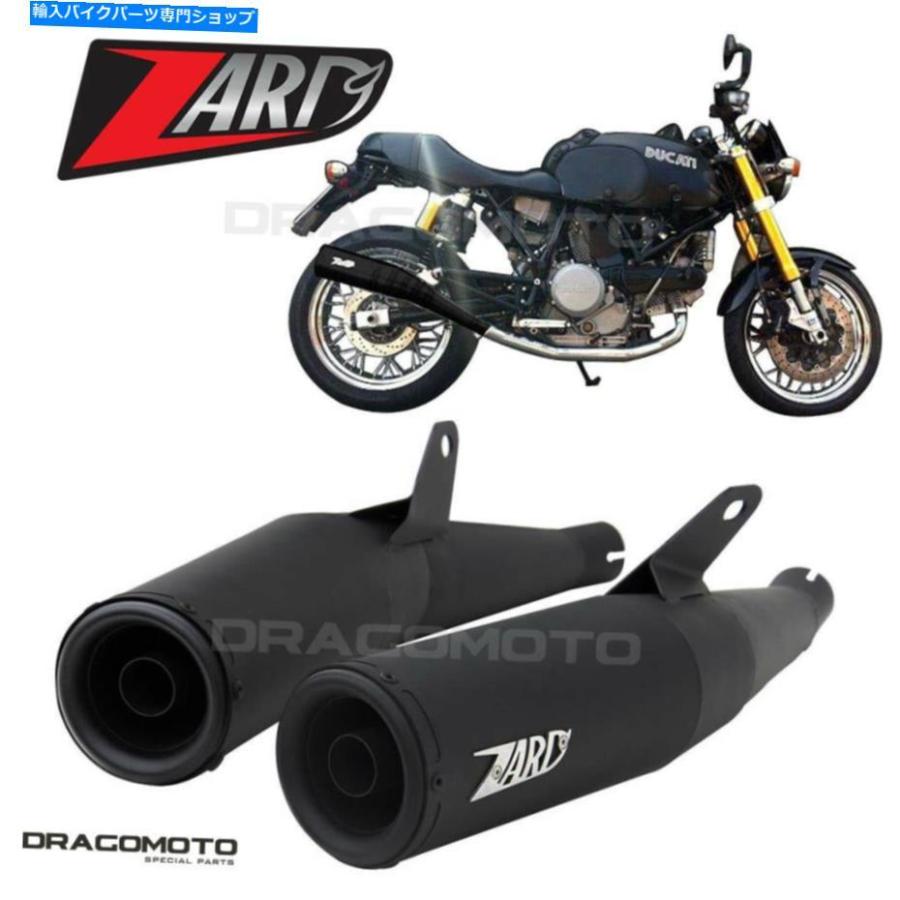 サイレンサー DUCATI GT 1000 2010 2011マイナムラックRC ZD120SSR + P2-一風変わったのかた書きを見せびらかす DUCATI GT 1000 2010 2011 排気ガスザード黒いことRC スリップオンマフラー-車、バイク、自転車-マフラー