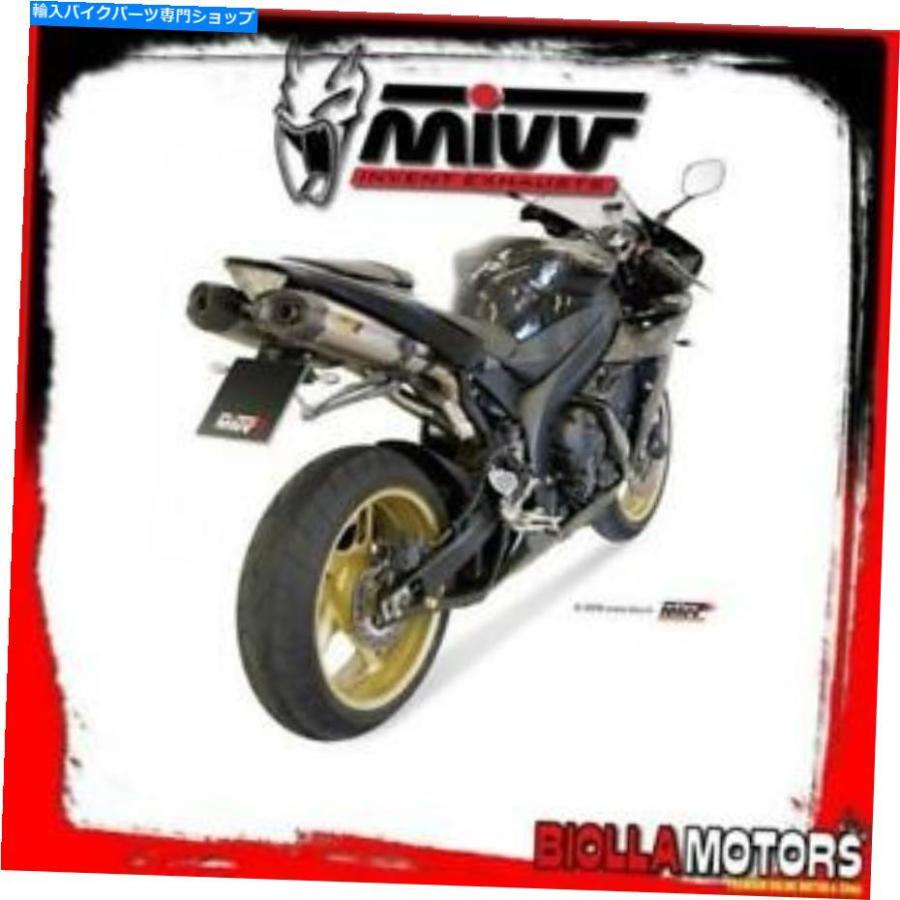 サイレンサー UY.016.L7キットサイレンサーMIVVヤマハYZF 1000 R1 2004-2006 1000CC Suono Inox / Carbo UY.016.L7 KIT SILENCER MIVV YAMAHA YZF 100 バイク-車、バイク、自転車-スリップオンマフラー