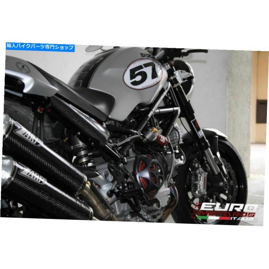 サイレンサー DUCATI MONSTER S4RS TestApretta Zard Equipal CFデイパンダードーラッピング+ 2.5HP-一風変わったのかた書きを見せびらかす Ducati Monster S4RS スリップオンマフラー-車、バイク、自転車