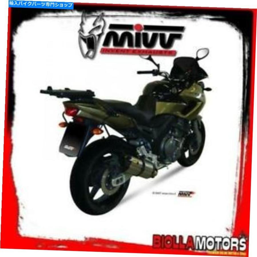 サイレンサー Y.014.L7キットスリップオンMIVVヤマハTDM 900 2010-900CC Suono Inox / Carbon Standard Y.014.L7 KIT SLIP ON MIVV YAMAHA TDM 900 20 スリップオンマフラー-バイク-マフラー