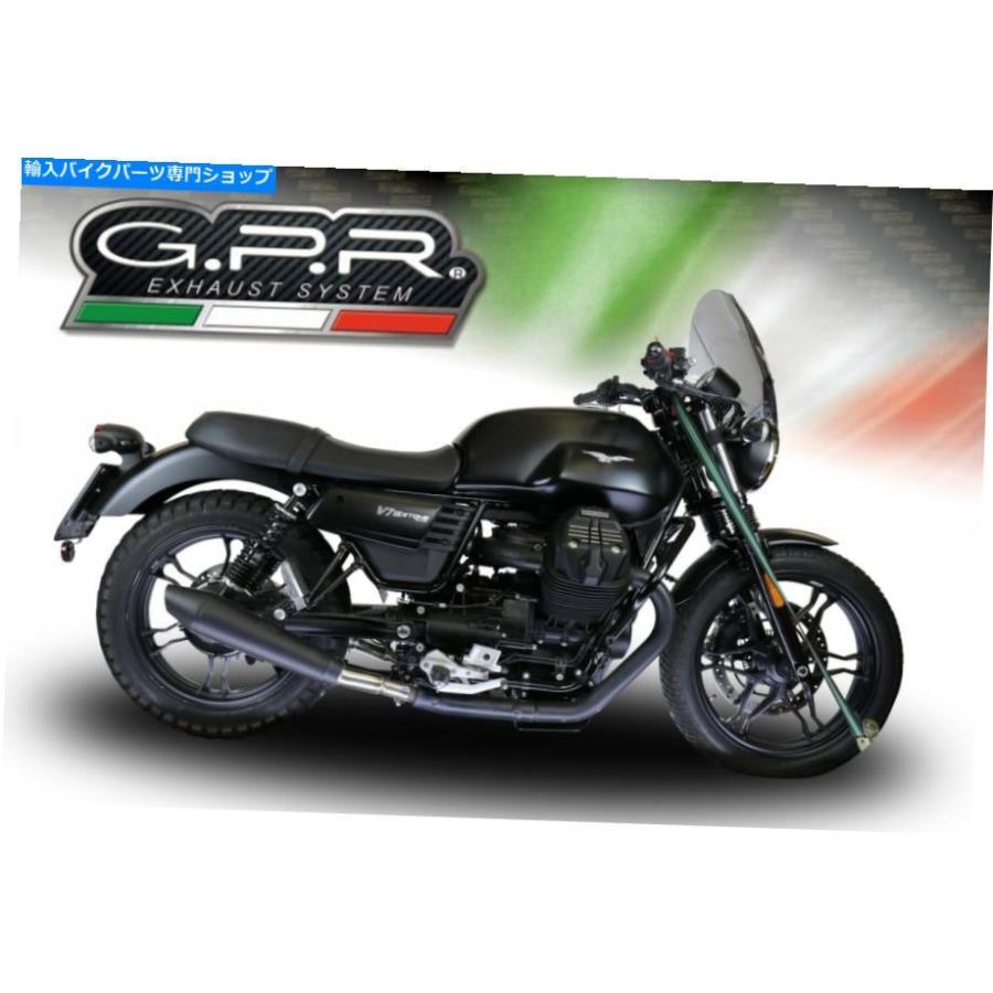サイレンサー Moto Guzzi v7 III 2017-2018 GPR排気ガスフルスリッサンデイビンダンポンドナム - 事あたらしいかた書きを書きあらわすする Moto Guzzi V7 III 2017-2