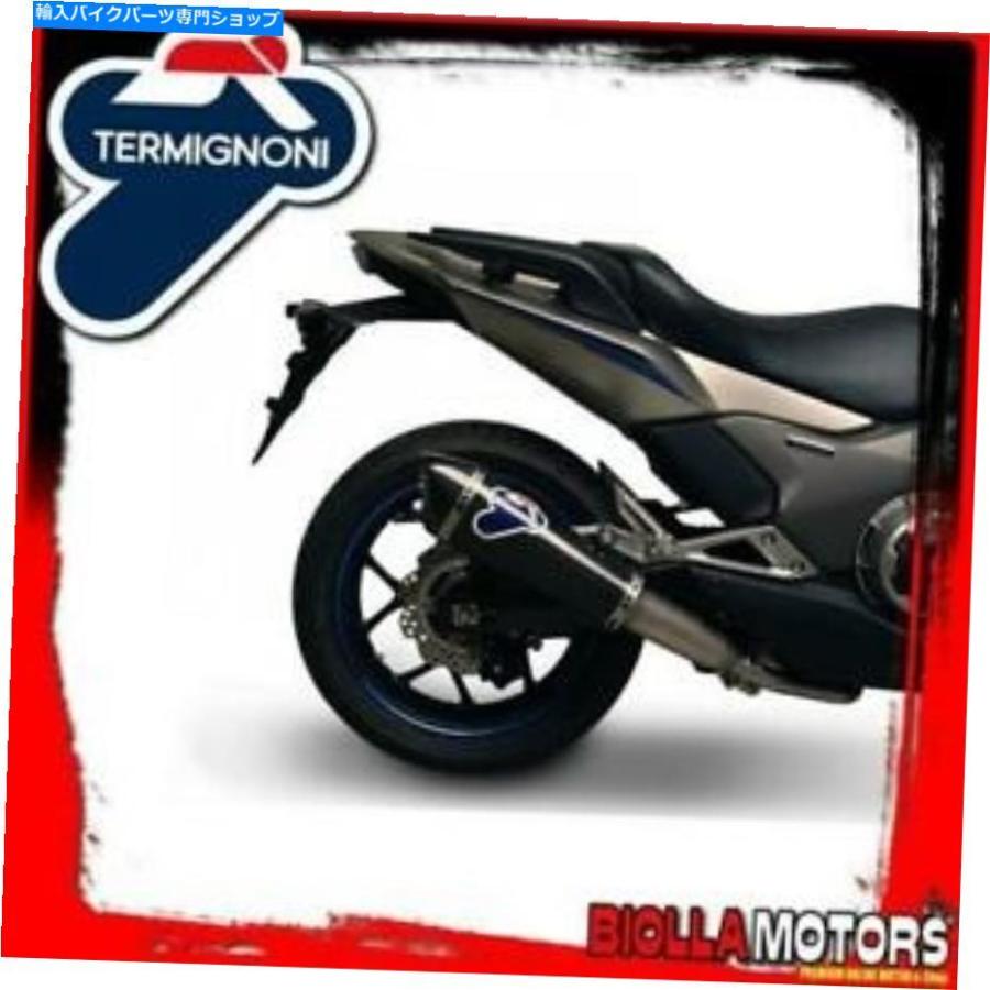 サイレンサー H105080CCえり巻きTermignoniホンダNC 700-750 S / X / D 2015-円錐状イヌックス/炭素 H105080CC MUFFLER TERMIGNONI HONDA NC 700- マフラー-バイク-車、バイク、自転車