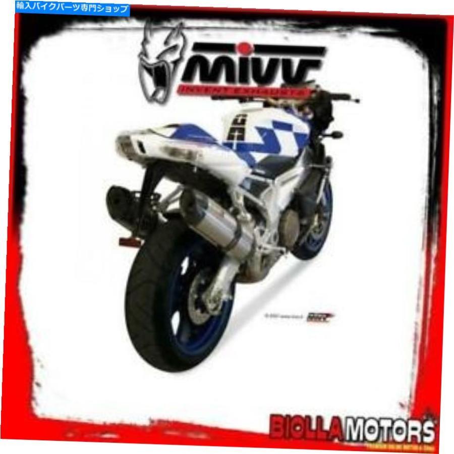 サイレンサー A.004.L7キットスリップオンMIVV Aprilia Tuono Fighter 1000 2006-2010 1000竓甘オックス A.004.L7 KIT SLIP ON MIVV APRILIA TUONO Fi マフラー-バイク-車、バイク、自転車