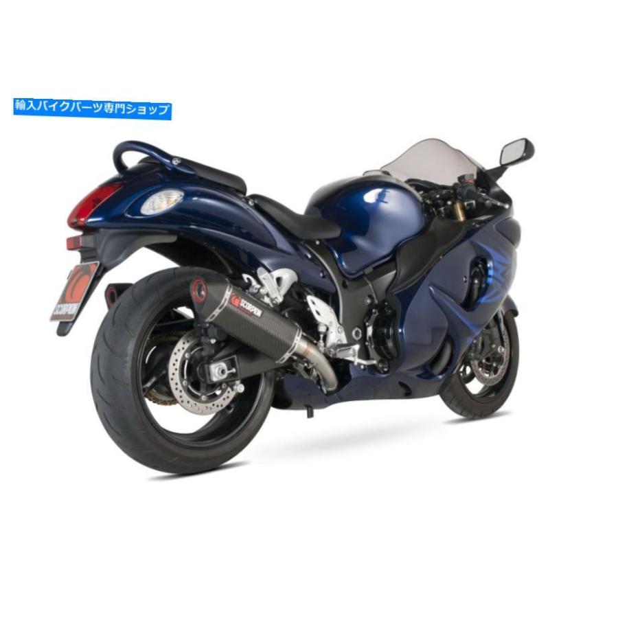 サイレンサー スズキGSX1300 Rヤブサソーピオン排ガスセルケット平行2カーボンファイバースリーブ Suzuki GSX1300 R Hayabusa Scorpion Exhaust Serke