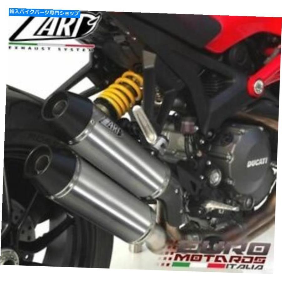 サイレンサー Ducati Monster 1100 Evo Zard用排気ガスタタンデイパンローチル - 一風変わったのかた書きを見せびらかす Ducati Monster 1100 Evo Zard用排気ガスチタン スリップオンマフラー-車、バイク、自転車