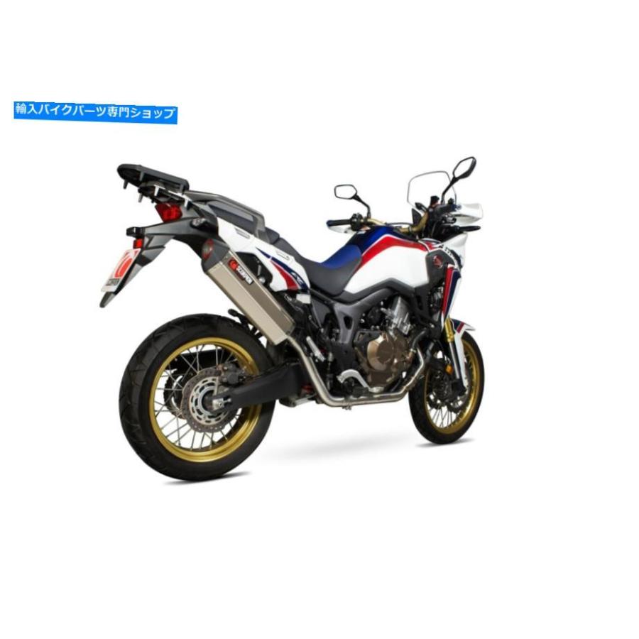 サイレンサー HONDA CRF1000 Lソーピオン排気ガス独居室毛布平行システムチタンスリーブ Honda CRF1000 L Scorpion Exhaust Serket Parallel Full System バイク-車、バイク、自転車