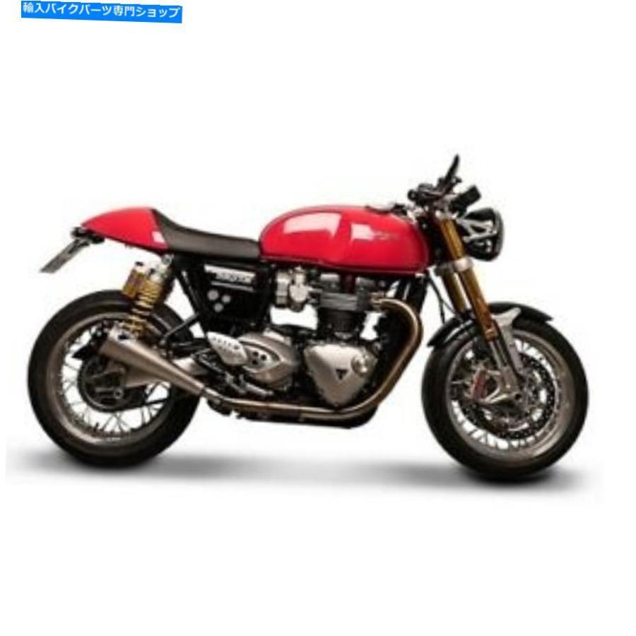 サイレンサー TRUIMPH THRUXTON 16-19サイレン。 Conical Accの排気ガスマッフラーTermignoni横すべり Triumph Thruxton 16-19 Silen. Exhaust Mufflers T マフラー-車、バイク、自転車