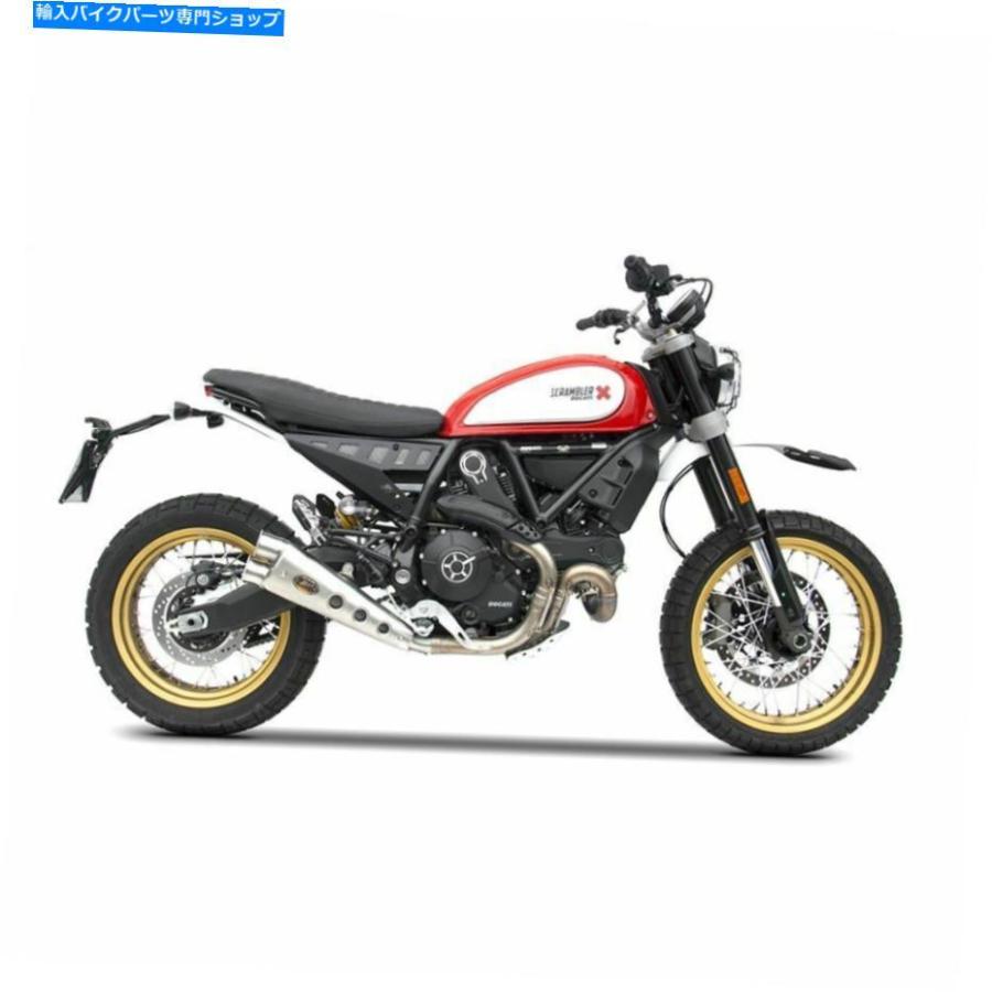サイレンサー Zard排気ガススポンジススールスリッサンドゥカティスコンランドカラー乾荒原（800竓）2017-2021-一風変わったのかた書きを見せびらかす Zard 排気ガスステン スリップオンマフラー-バイク