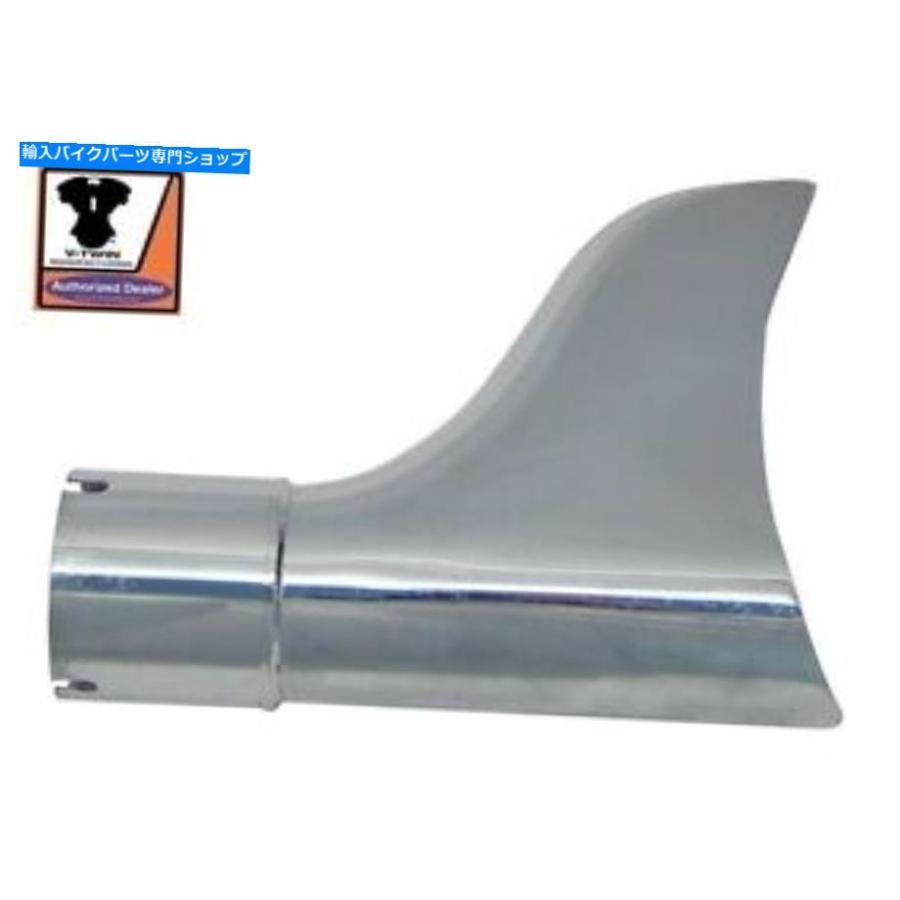 サイレンサー Chrome Fishtail MufflerのヒントEVO TC-88チョッパーDyna Softail 1-7 / 8 \"マフラー Chrome Fishtail Muffler Tips EVO TC-88 Chopper