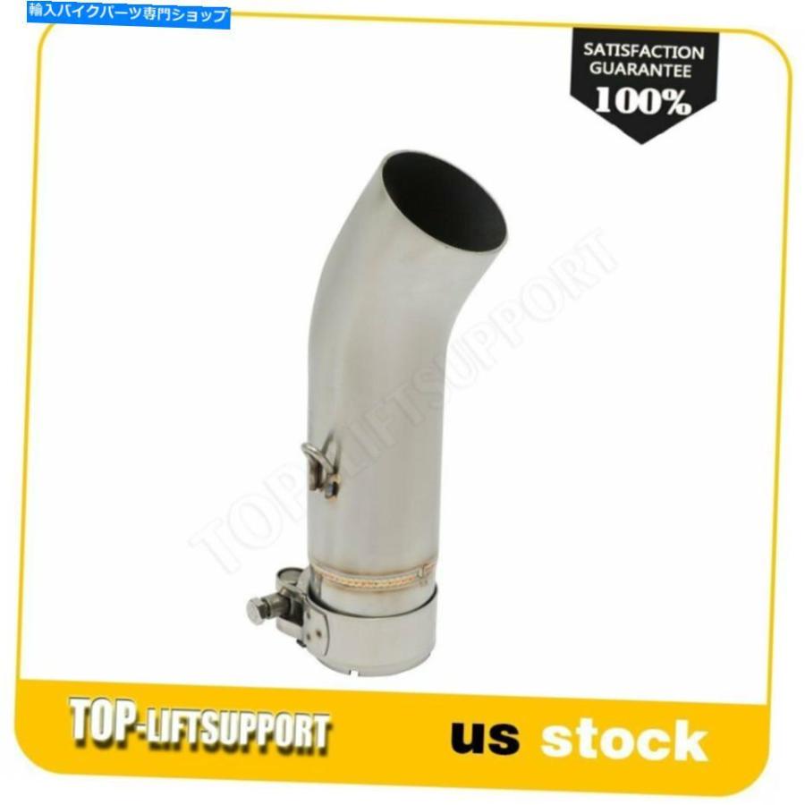 サイレンサー SS 51mmオートバイの排気ミッドリンクパイプ銀はスズキのために修正されました SS 51MM Motorcycle Exhaust Mid Link Pipe Silver Modif
