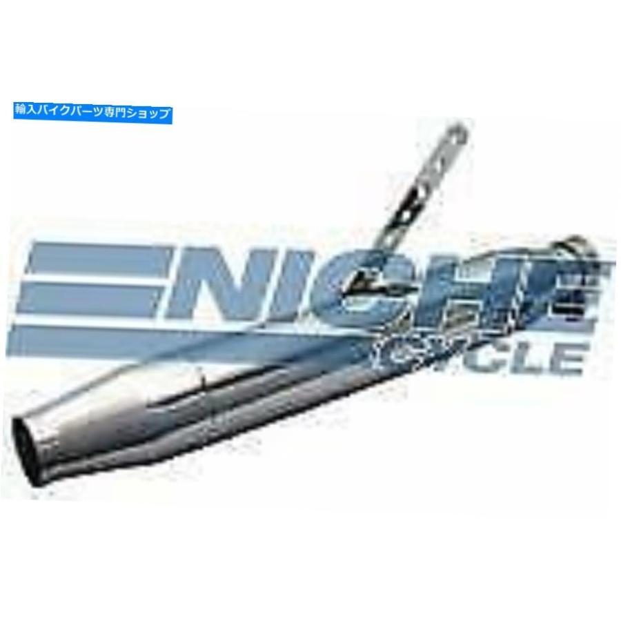 サイレンサー Roadkrome Taperは、1.575 \"、1.5\""、1.625 \""、1.75\"" - オリジナルのタイトルを表示 Roadkrome Taper 左 マフラー テーパー クローム 1.3"