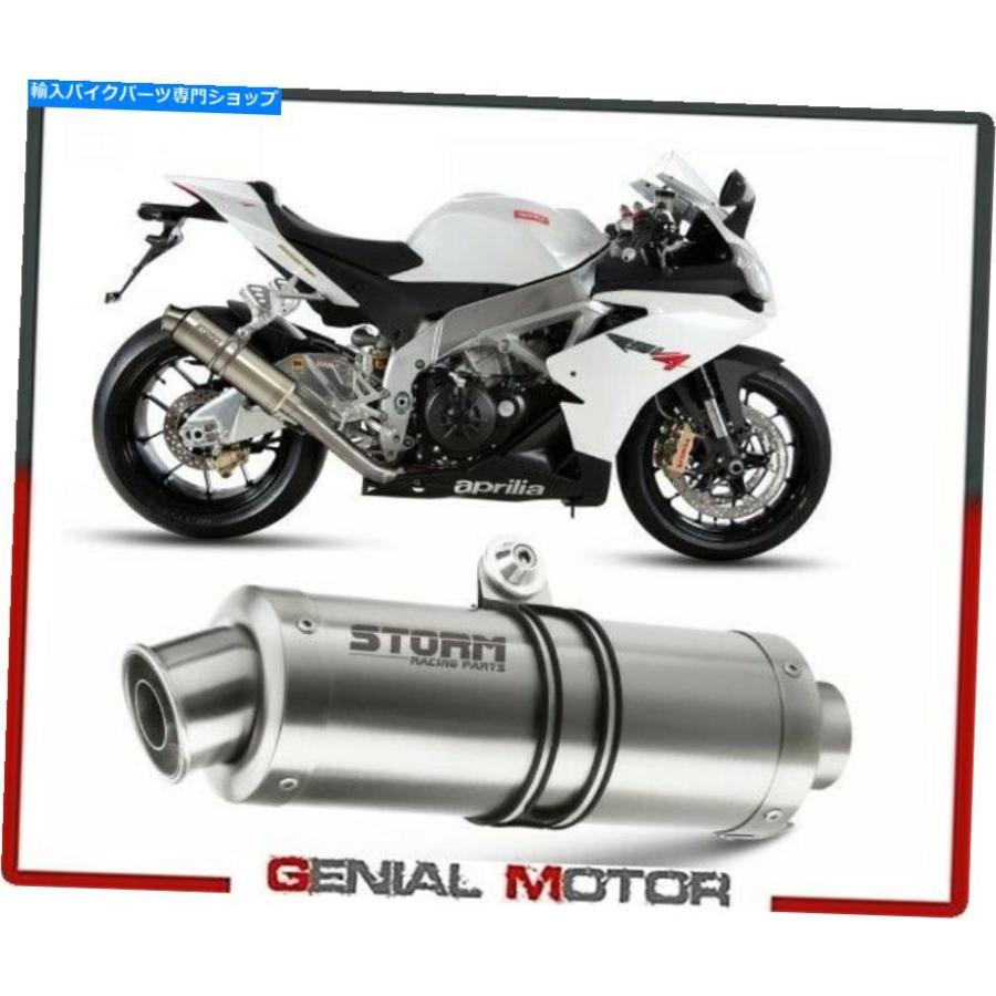 サイレンサー メストゥーズby MIVVマフラーGPスポールAprilia RSV4 2009> 2016年用語 - オリジナルのタイトルを表示 エキゾーストーム by Mivv Muffle