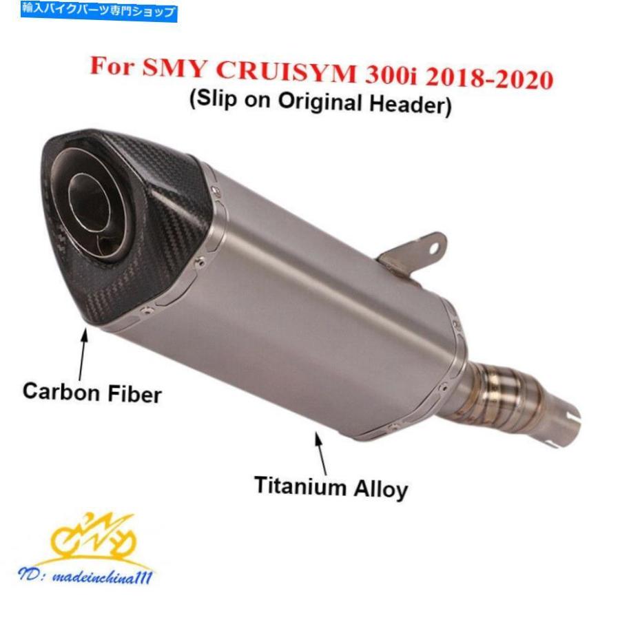 サイレンサー SMY CRUISYM 300I 2018-2020用ポーチドイシューズカラースパートフィール - 一風変わったのかた書きを見せびらかす SMY CRUISYM 300i 2018-2020 用 バイク-インナーサイレンサー