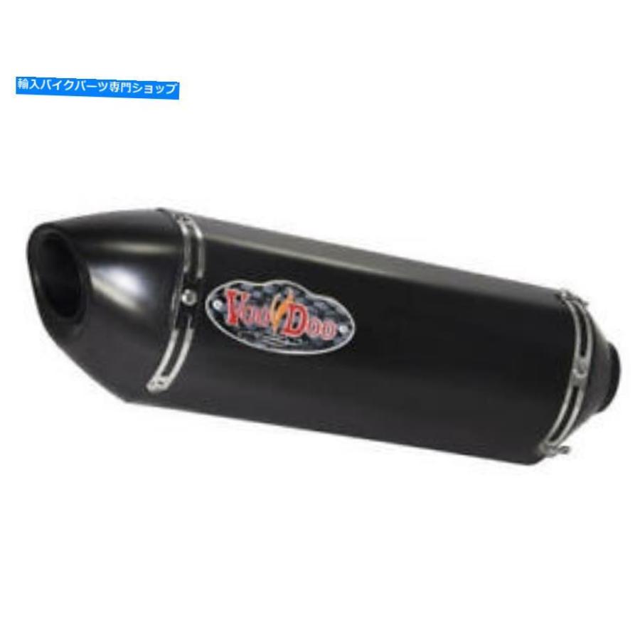 サイレンサー ブードーパフォーマンススリップオンマフラーブラックホンダCBR300R / CBR300R ABS 2015-2017 VooDoo Performance Slip-On Muffler Blac マフラー-バイク-車、バイク、自転車