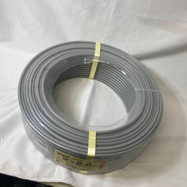 富士電線工業 富士電線 VVF202 VVFケーブル VVF2×2.0 2×2.0mm 白黒