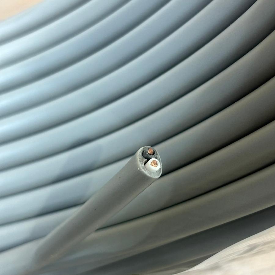 弥栄電線 VVF162 VVFケーブル VVF2×1.6 1.6mm×2芯 白黒 灰色 1巻 100m ランクS 未使用 |  | 02