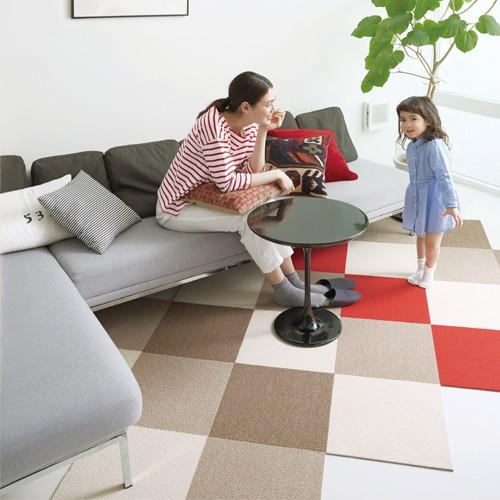 サンゲツ タイルカーペット 洗える 40×40 ピタッとひっつくから