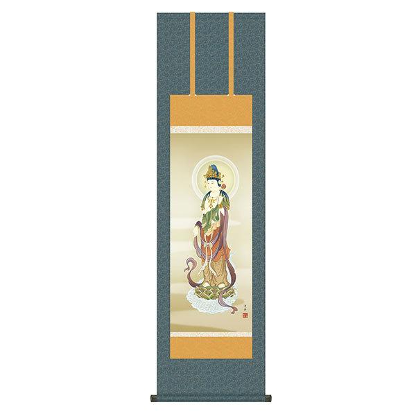 掛軸 床の間 観音 雲上観音 小野洋舟 尺三 44.5×164 KZ2ME1-K106 雲上