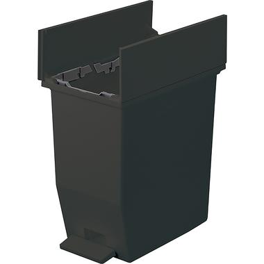 ゴミ箱 キッチン 分別 ペダルオープンツイン20 RSD-76BK ブラック 20L ペダルダストボックス(2個入) キャスターの画像