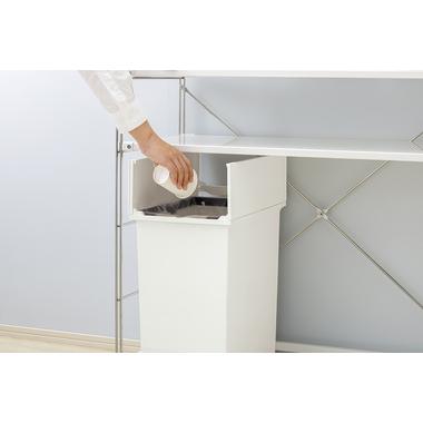 ゴミ箱 キッチン 分別 ペダルオープンツイン45 RSD-78WH ホワイト 45L ペダルダストボックス(2個入) キャスターの画像