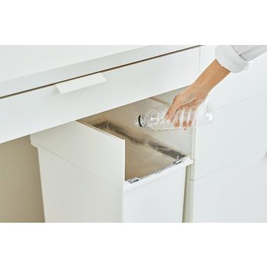 ゴミ箱 キッチン 分別 ペダルオープンツイン45 RSD-78WH ホワイト 45L ペダルダストボックス(2個入) キャスターの画像