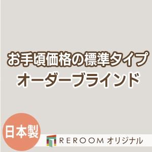 ブラインド 国産 ブラインドカーテン オーダーブラインド カーテンレールにも取付可能 激安 標準チタン 幅181cm〜240cm×高さ21cm〜120cm S010T-C(REROOM)