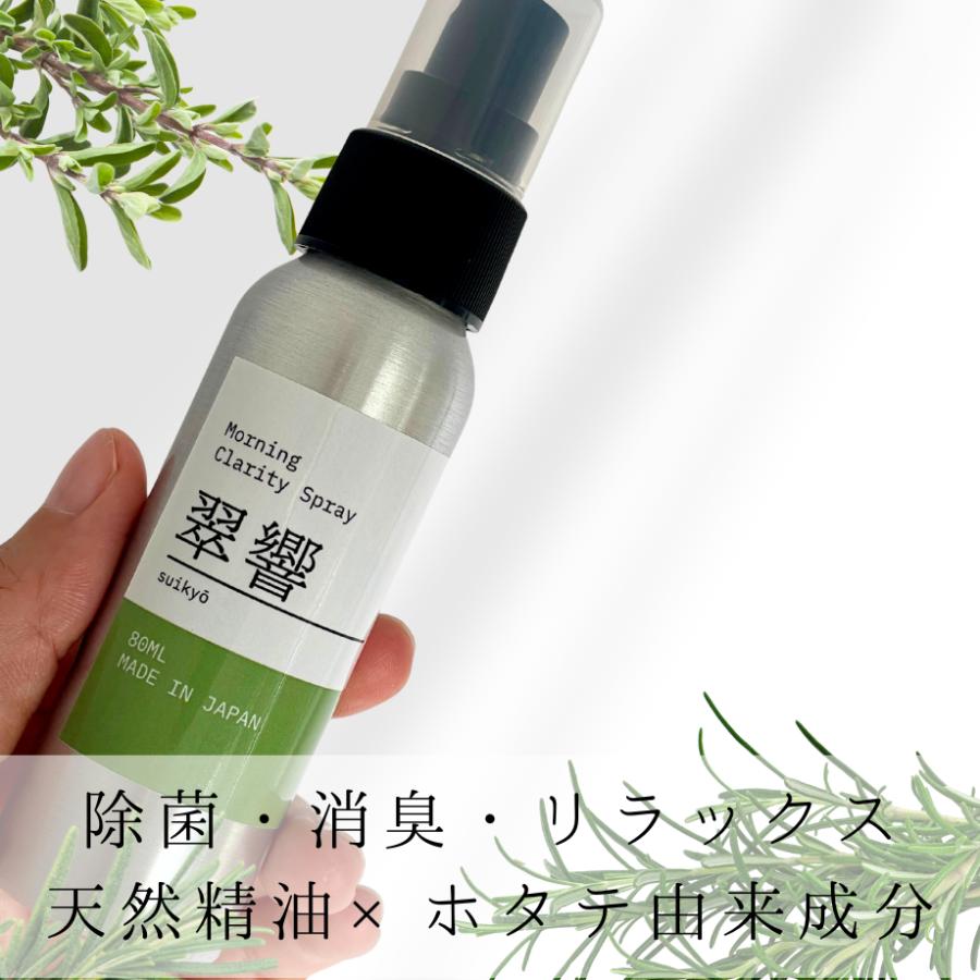 ルームスプレー ルームスプレー 618 翠響＆静謐 80ml×2本セット 天然精油 アロマ 除菌