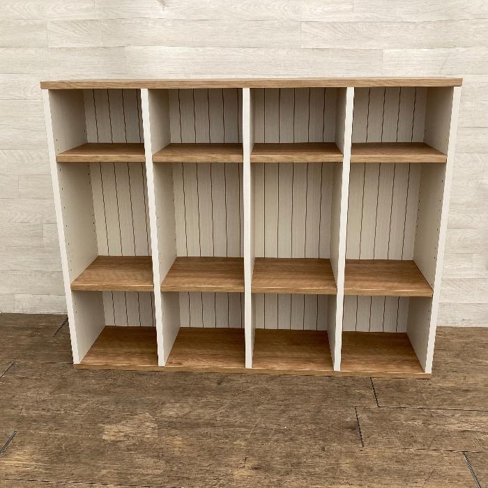 中古  木製ラック 本棚 収納棚 収納ケース リビング収納 ロッカー キャビネット ホワイト 北欧 |  | 01