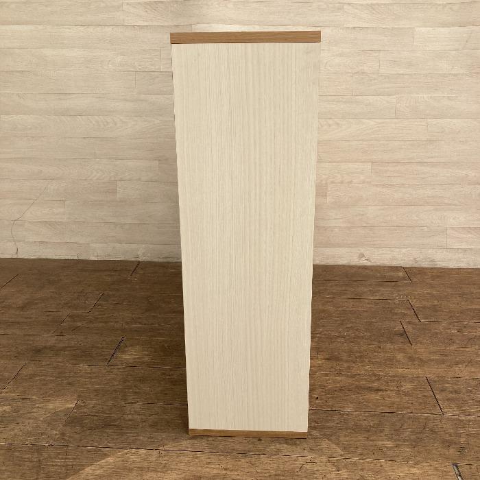 中古  木製ラック 本棚 収納棚 収納ケース リビング収納 ロッカー キャビネット ホワイト 北欧 |  | 02