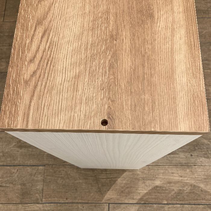 中古  木製ラック 本棚 収納棚 収納ケース リビング収納 ロッカー キャビネット ホワイト 北欧 |  | 05